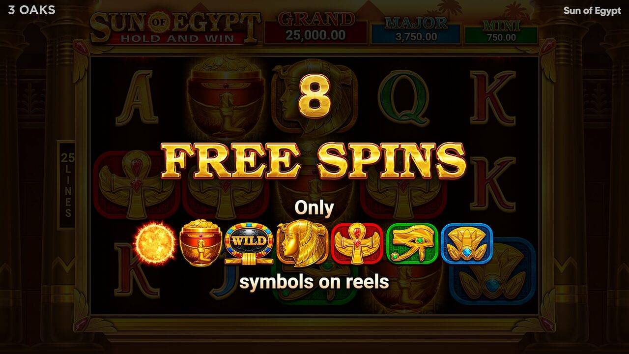 Sun of Egypt: de free spins zonder de laagstbetaalde kaartsymbolen
